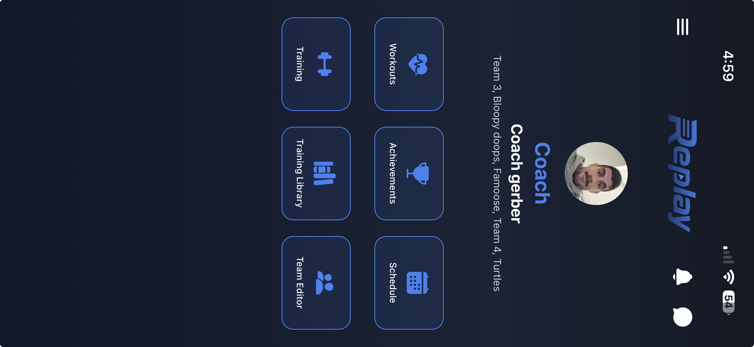 Replay Sports app screenshot