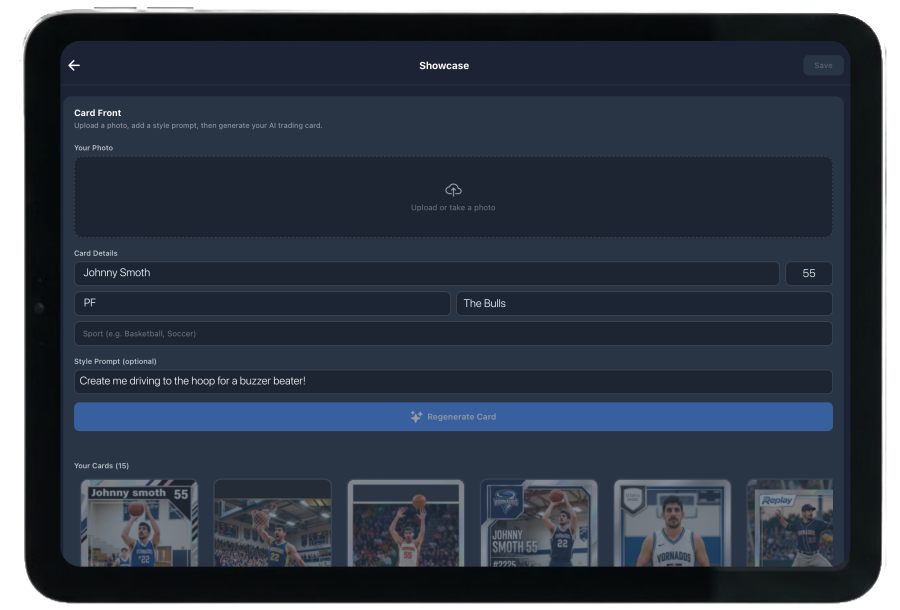 Replay Sports iPad app render